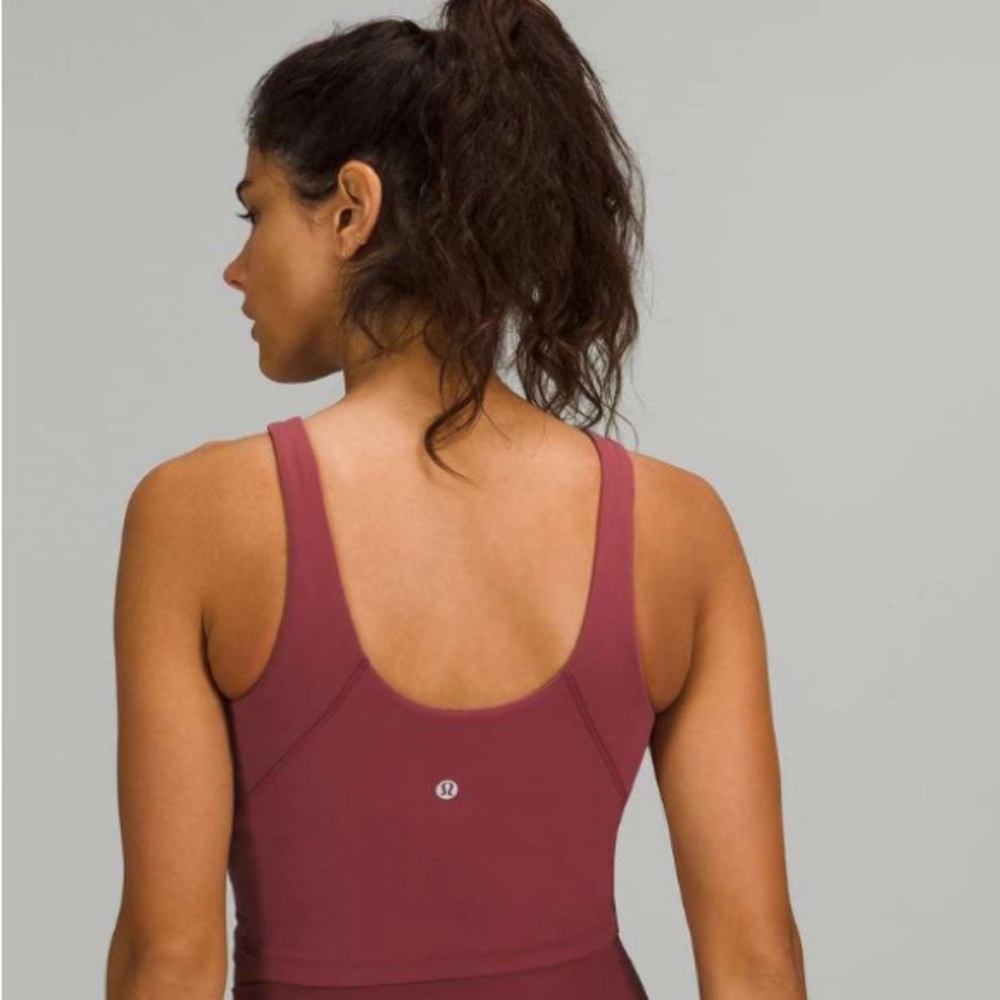 EUC Lululemon Align High-Neck Tank Top Mulled Wine